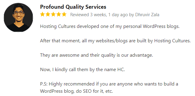 Hosting Cultures Customer Review